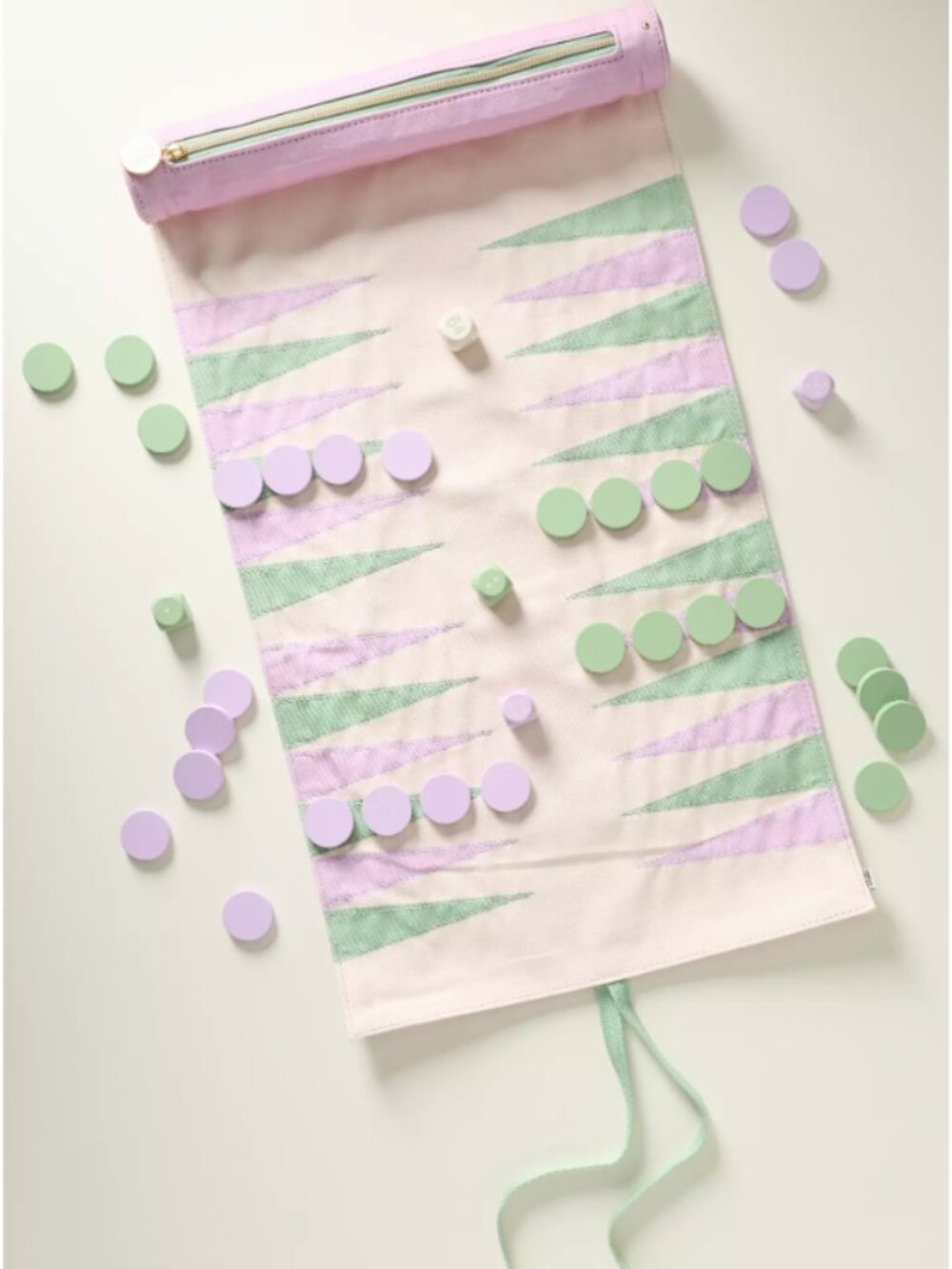 Anthropologie x Papier Floral Travel Backgammon Set Compact Board Game Gift